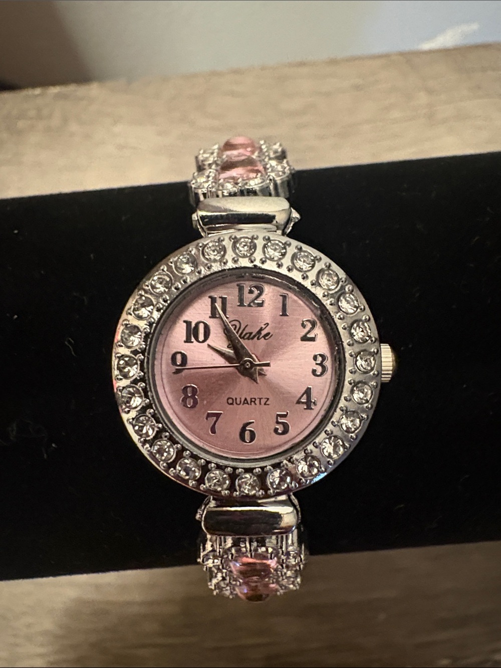 Blake Pink Crystal Silver-Tone Women’s Quartz Watch